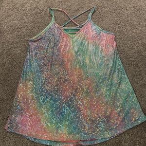 Iridescent mermaid reversible shirt